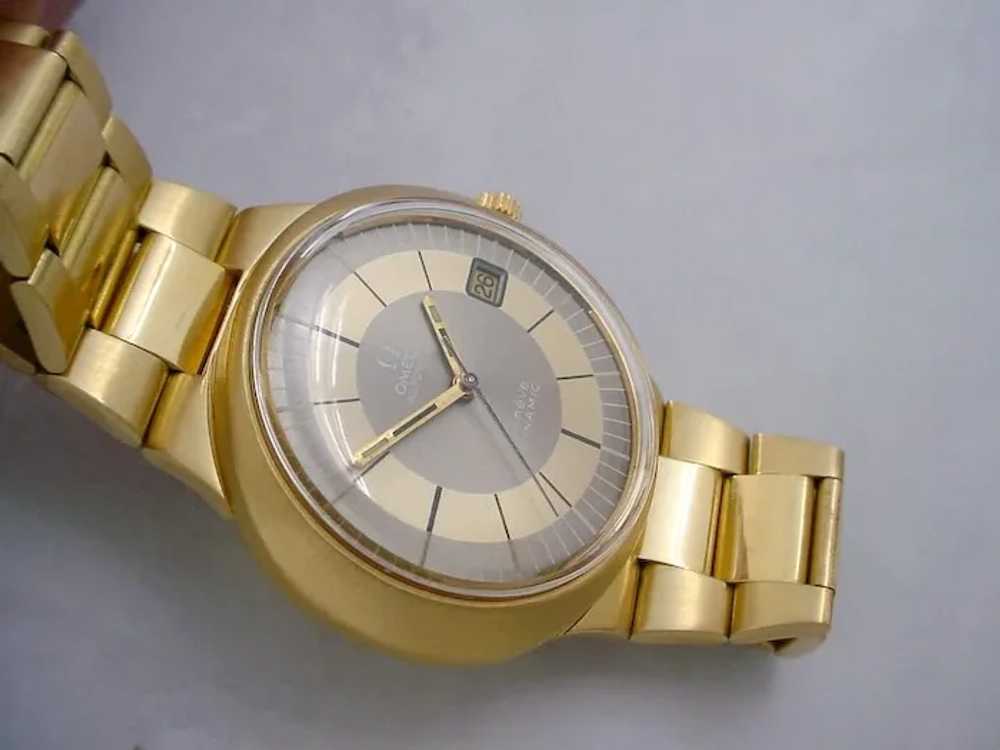 Extremely RARE 1970s Omega Dynamic 18K Solid Gold… - image 2