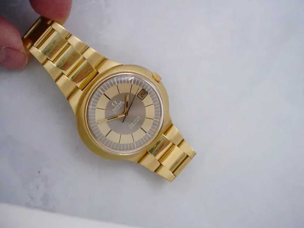 Extremely RARE 1970s Omega Dynamic 18K Solid Gold… - image 3