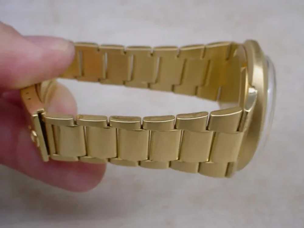 Extremely RARE 1970s Omega Dynamic 18K Solid Gold… - image 5