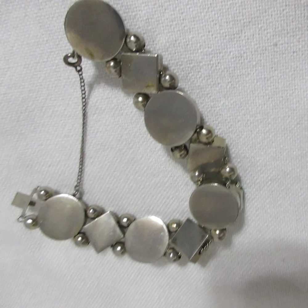 Silvertone Bracelet with  Assorted Gemstones - image 2