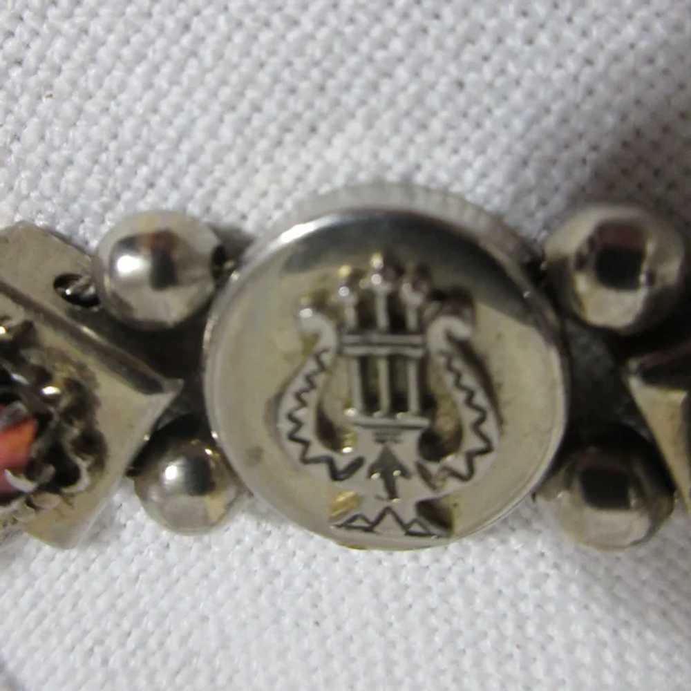 Silvertone Bracelet with  Assorted Gemstones - image 4