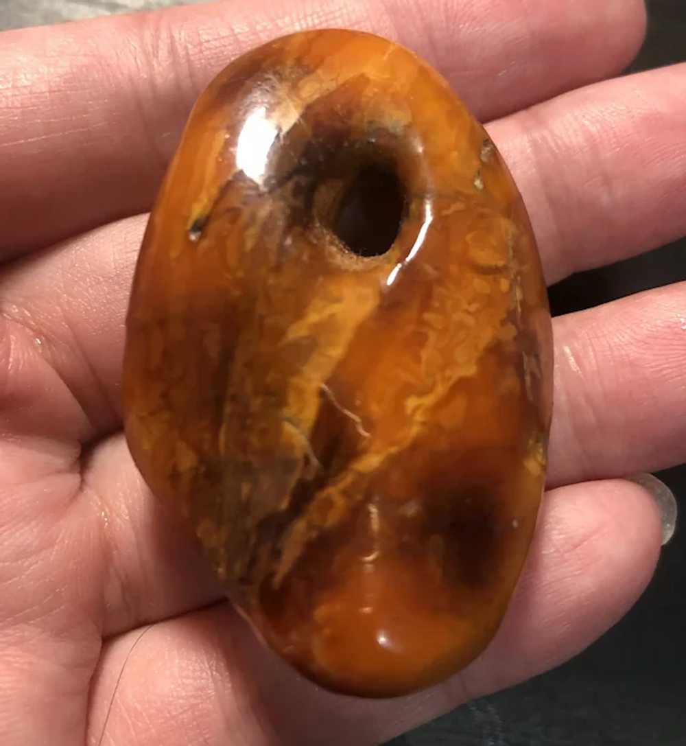 Gorgeous Vintage Natural Amber Pendant - image 3