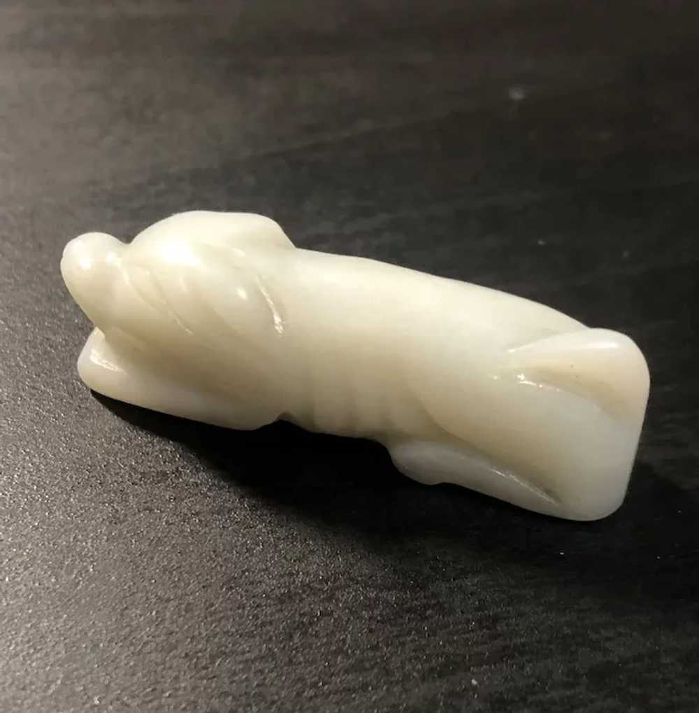 Lovely Natural Nephrite Jade Pig Amulet Pendant - image 2