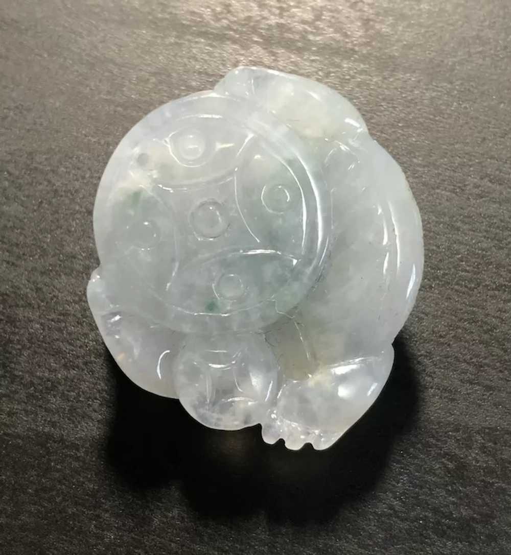 3D Genuine Jadeite Jade Lucky Frog Pendant - image 4