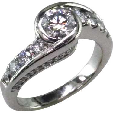 1 1/2 ct tw. Diamond and Platinum Engagement Ring