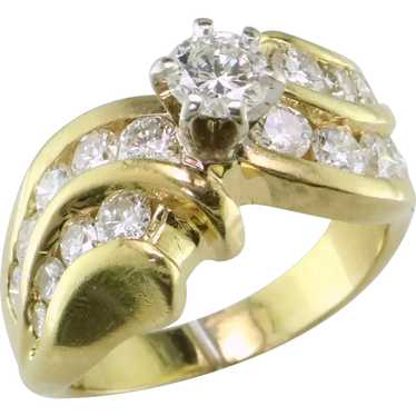 18K Yellow Gold Diamond Ring