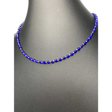 14k Gold and Lapis Necklace