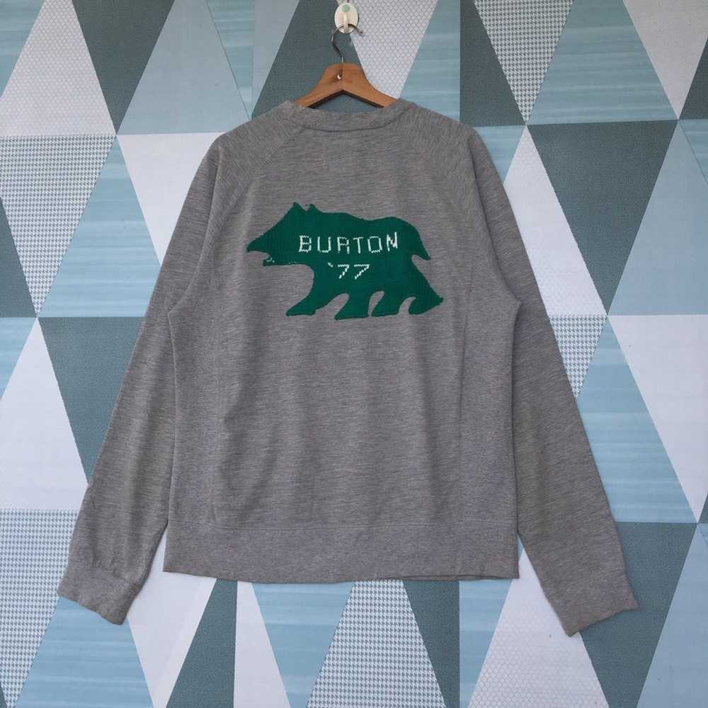 Burton × Japanese Brand × Vintage Burton Sweatshi… - image 1