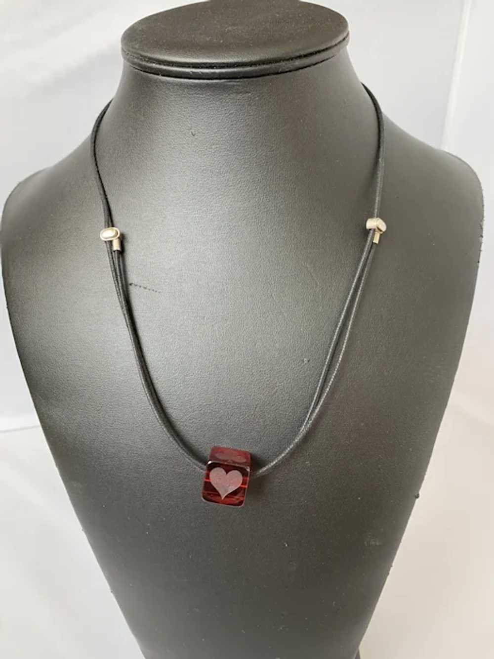 Baccarat Crystal Dice Necklace - image 3