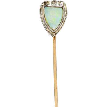 Bitterman Bros. Edwardian Opal Platinum-Topped 14… - image 1