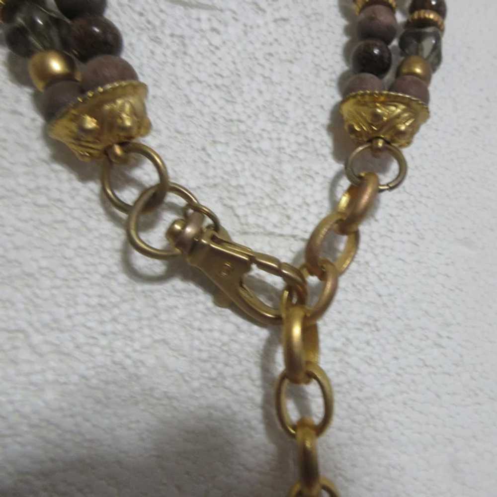 Korean Double Strand Beaded Necklace - image 10
