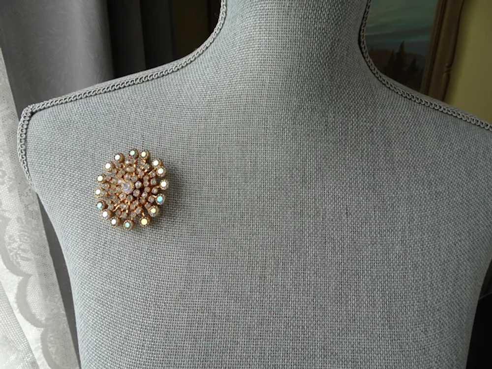 STUNNING Weiss Glass Rhinestone Brooch,Large Star… - image 3