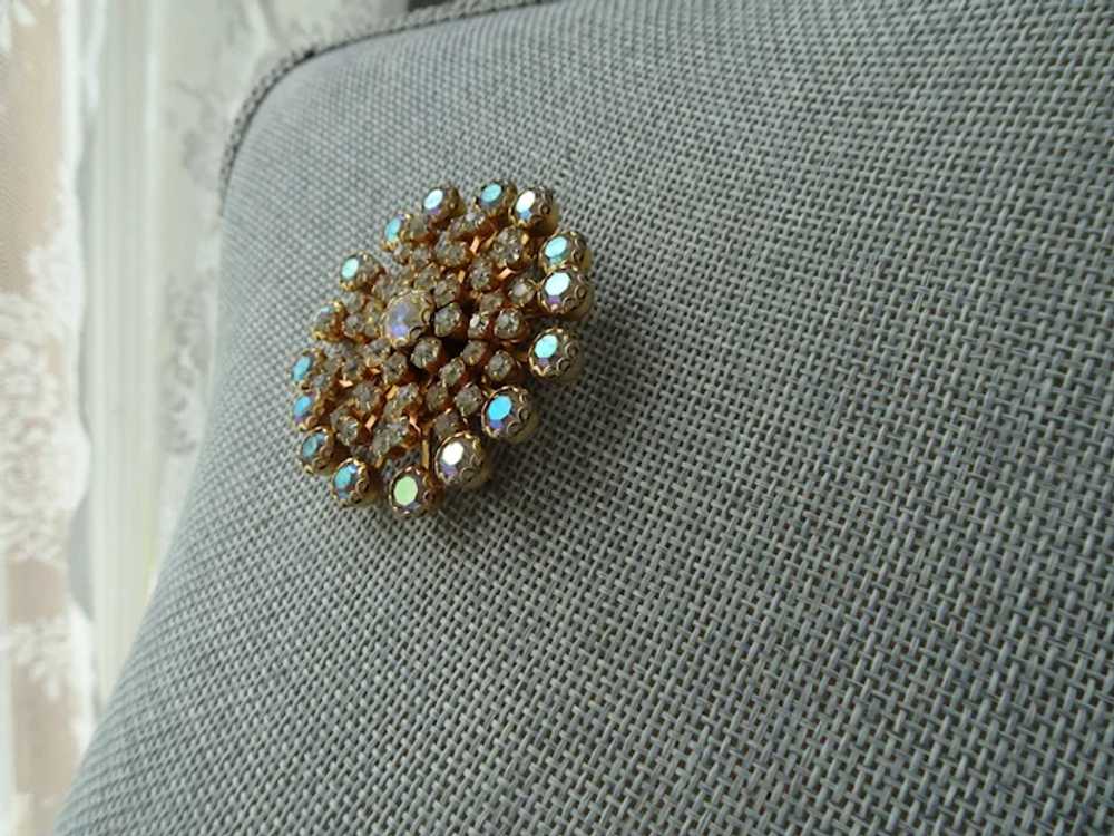 STUNNING Weiss Glass Rhinestone Brooch,Large Star… - image 4