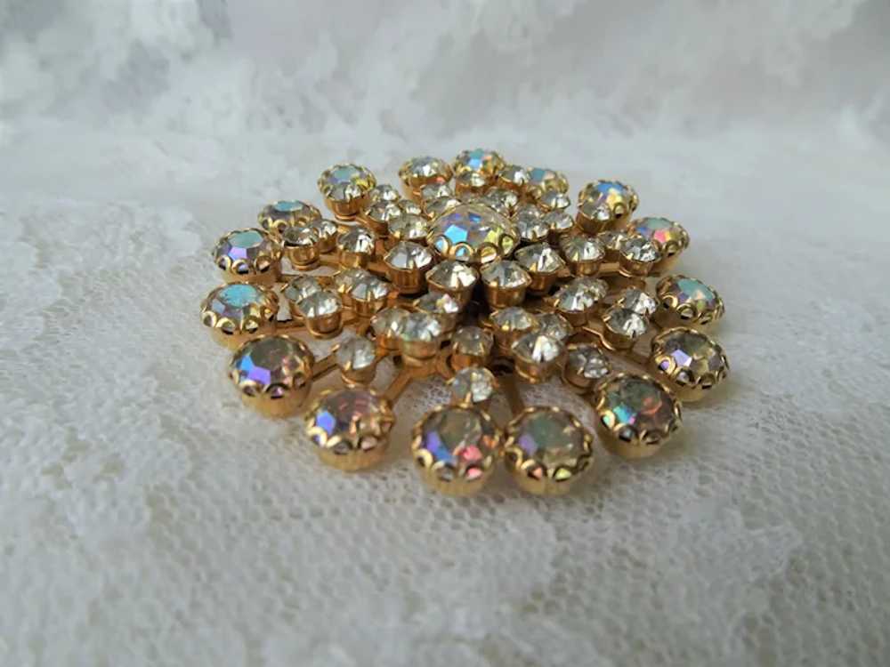 STUNNING Weiss Glass Rhinestone Brooch,Large Star… - image 6