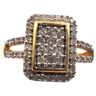 Vintage 10k Yellow hotsell Gold CZ Ring 0.97g