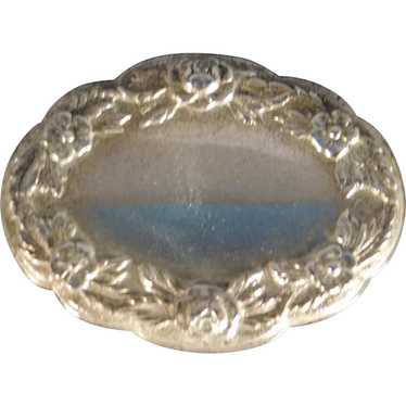 Sterling Silver Repousse Pin or Brooch by Samuel K