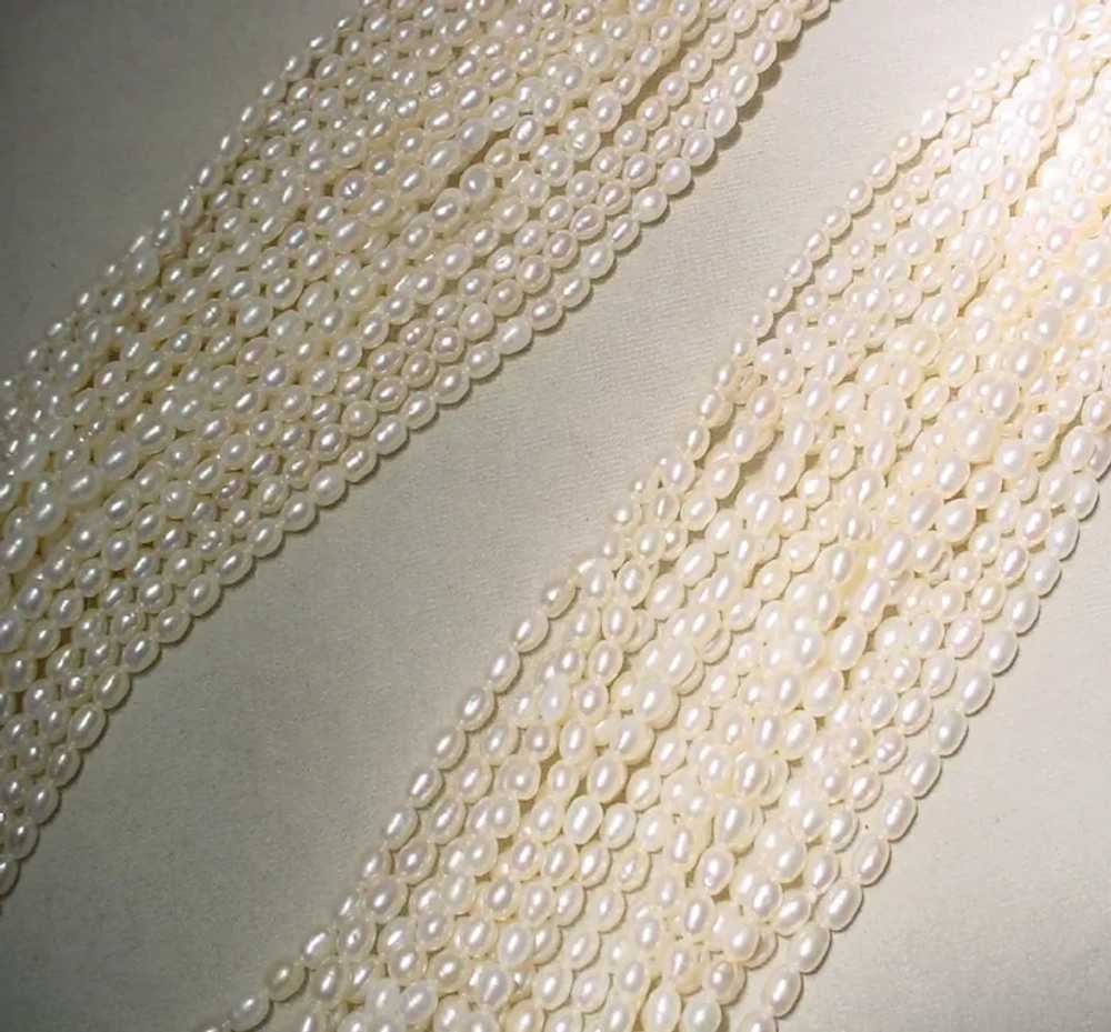 Massive Extra Fine Biwa Cultured Pearl Necklace T… - image 4