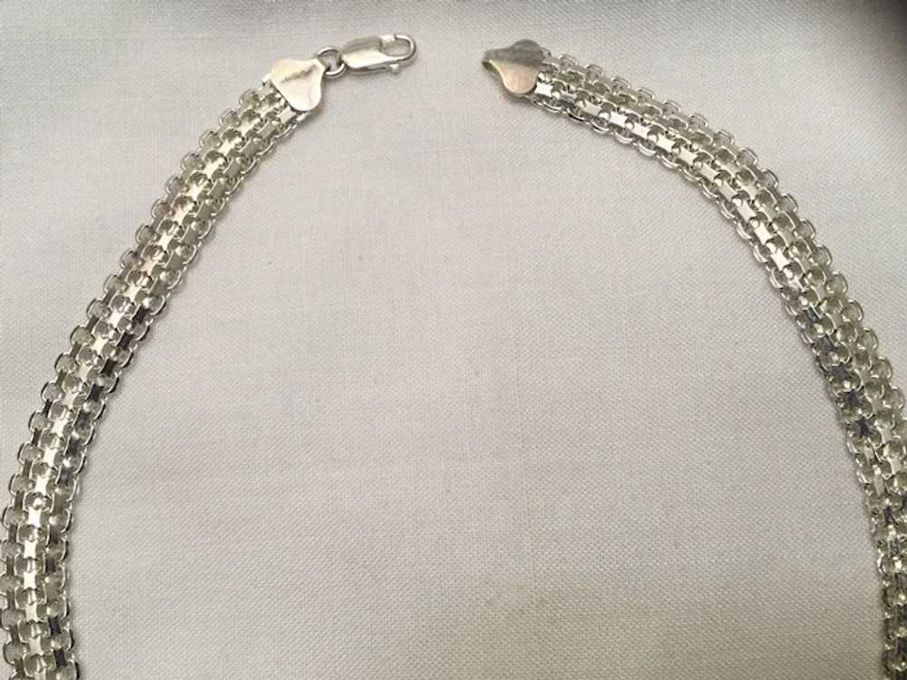 Exquisite Sterling Silver Necklace - 39 grams - image 3