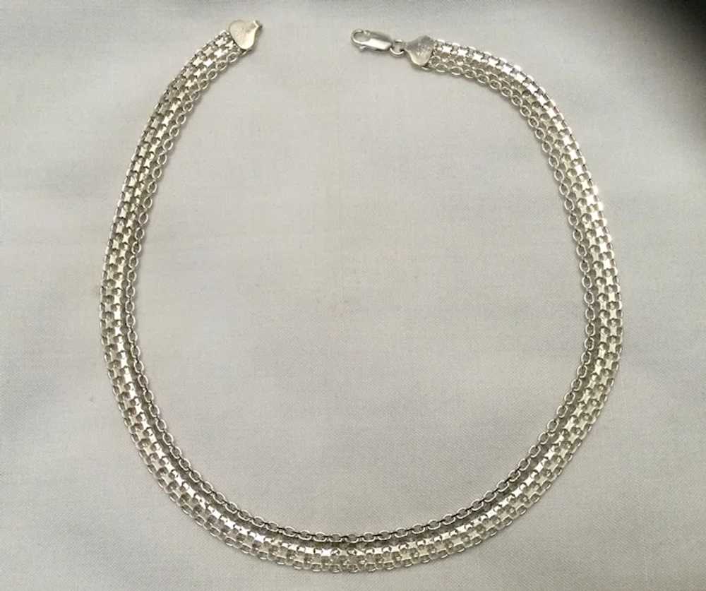 Exquisite Sterling Silver Necklace - 39 grams - image 4
