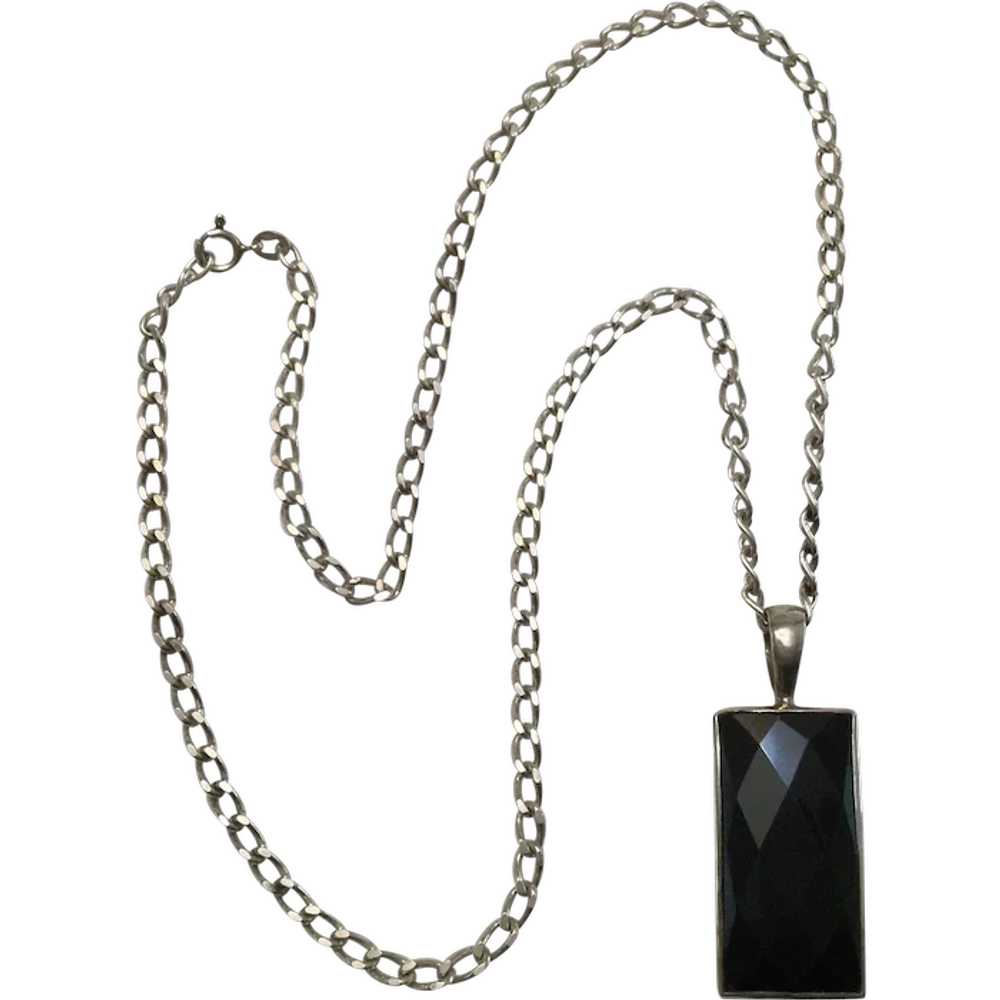 Sterling Silver Chain and Pendant Necklace - image 1