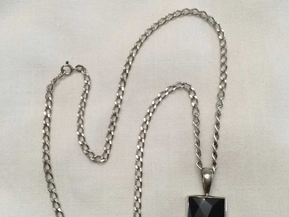 Sterling Silver Chain and Pendant Necklace - image 3