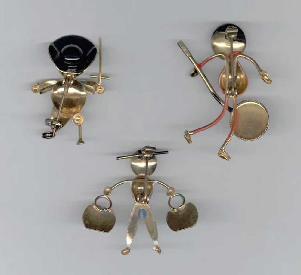 Set of 3 Robotic / Puffed / Whimsey Pins - image 2