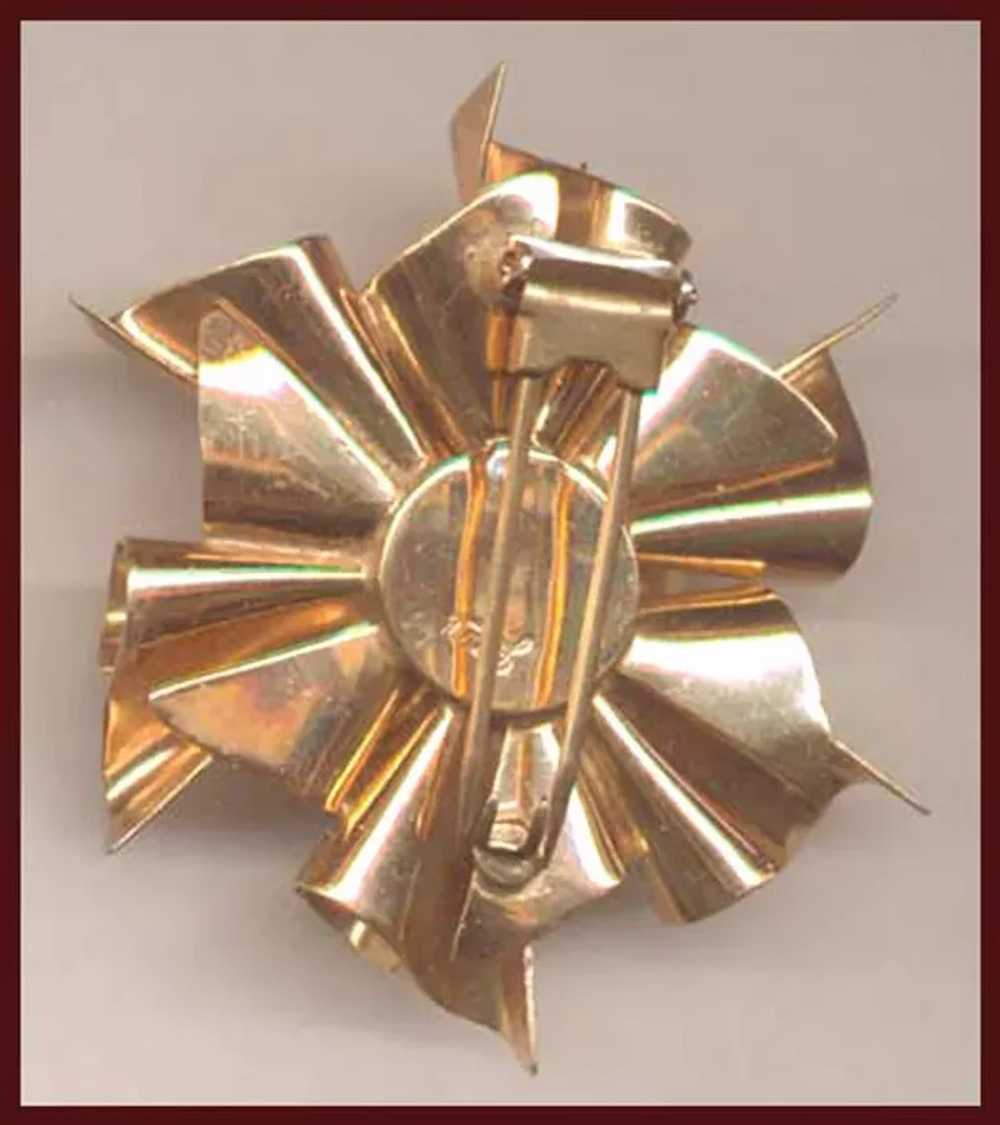 Ultra ART DECO JERAY Fur Clip Pinwheel Design - image 2