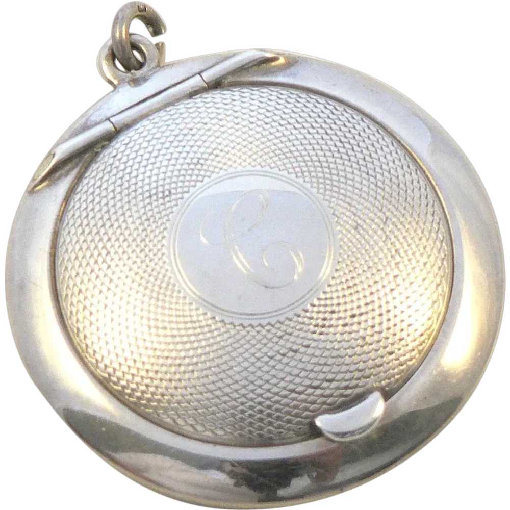 Compact Pendant from Chatelaine Sterling Silver F… - image 1