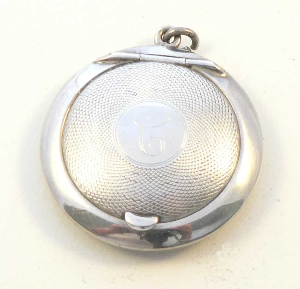 Compact Pendant from Chatelaine Sterling Silver F… - image 2