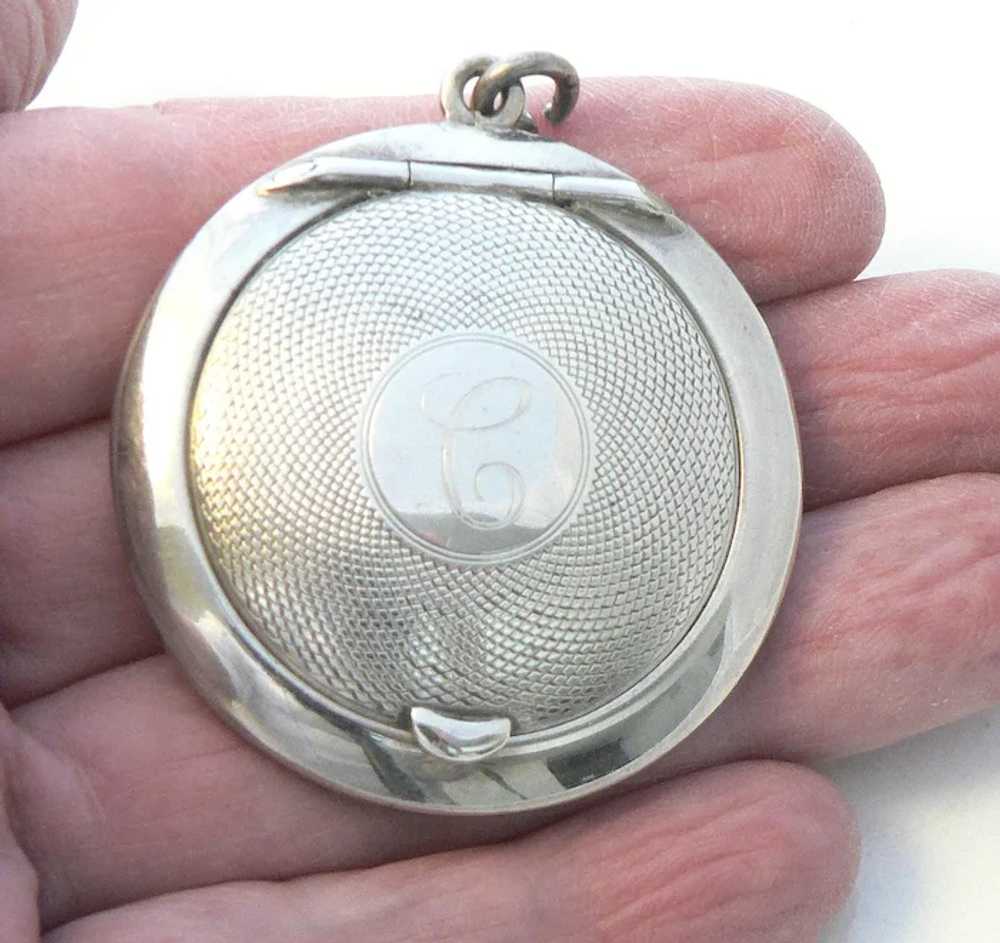 Compact Pendant from Chatelaine Sterling Silver F… - image 3