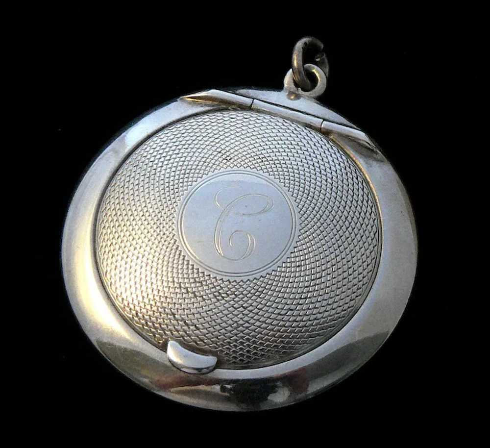 Compact Pendant from Chatelaine Sterling Silver F… - image 7