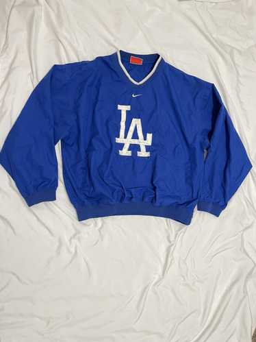 Vintage Nike MLB Los Angeles Dodgers Men's Pull Over Hoodie Jacket Size XXL.