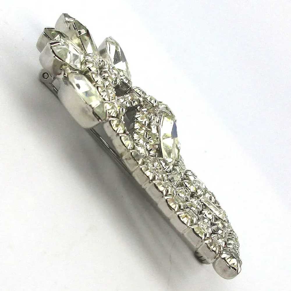Icy Clear Crystal Strawberry Pin Brooch - image 4