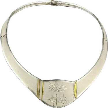Vintage Sterling Silver Necklace - Superb Minimali