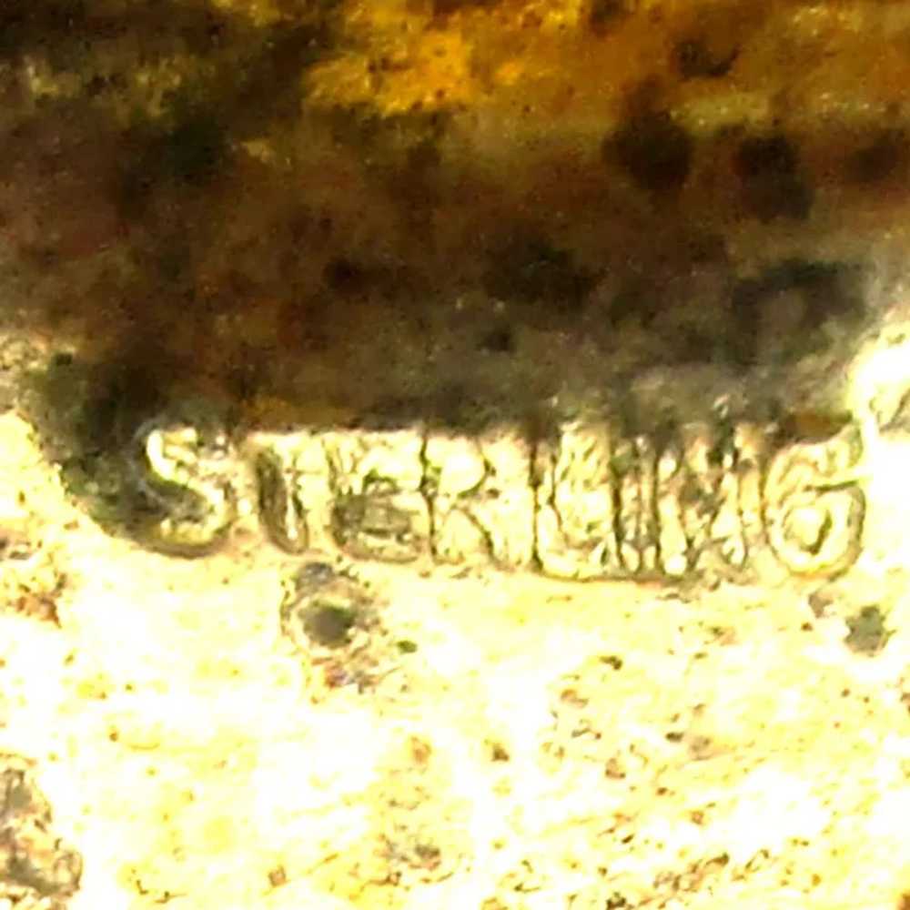 Sylvia Sims Gold on Sterling Garnet Necklace Mult… - image 10