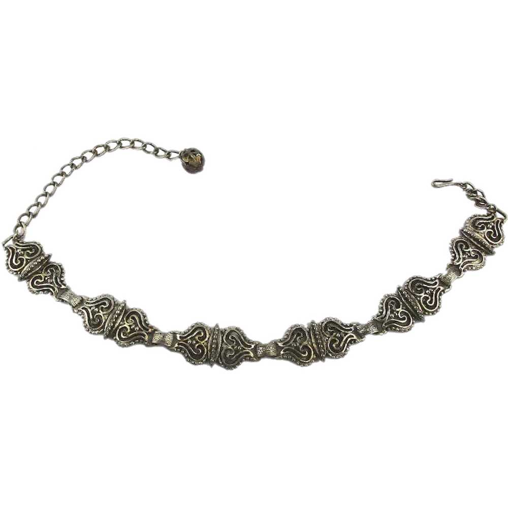 Art Deco Era HOLLYCRAFT Choker Necklace - image 1