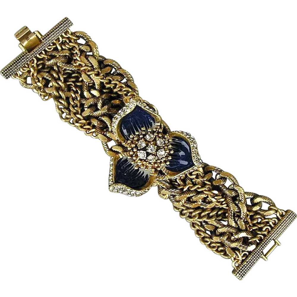 Massive Vintage Bracelet - Over 8 Oz. of Wow Fact… - image 1