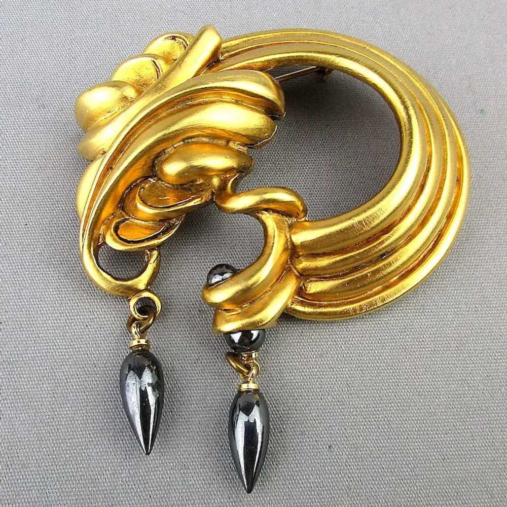 Vintage Designer Pin - Earrings Set Fahrenheit N.… - image 2