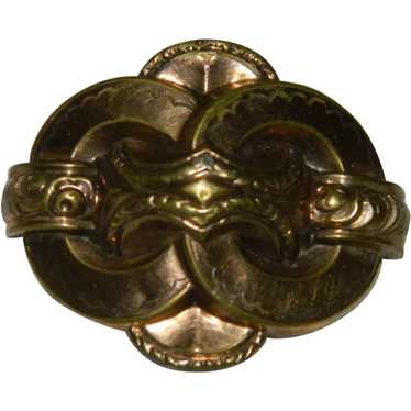 Super Old Unknown Metal Brooch - image 1