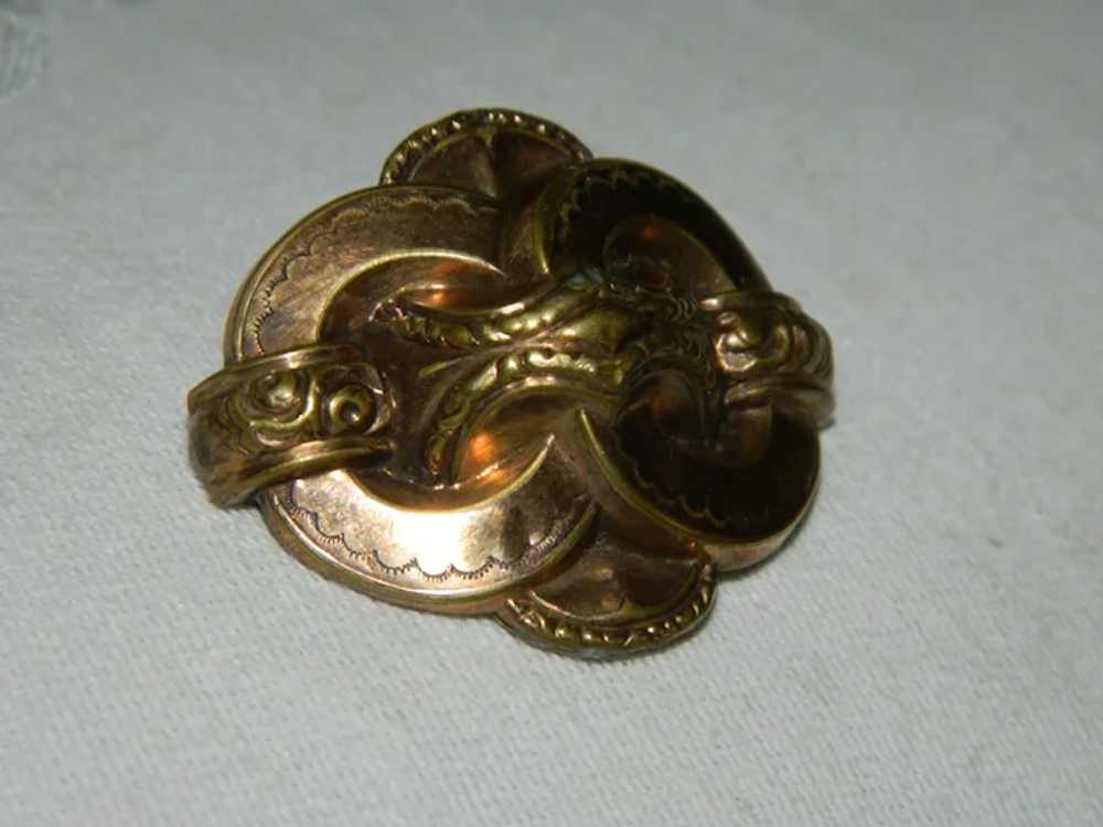 Super Old Unknown Metal Brooch - image 2