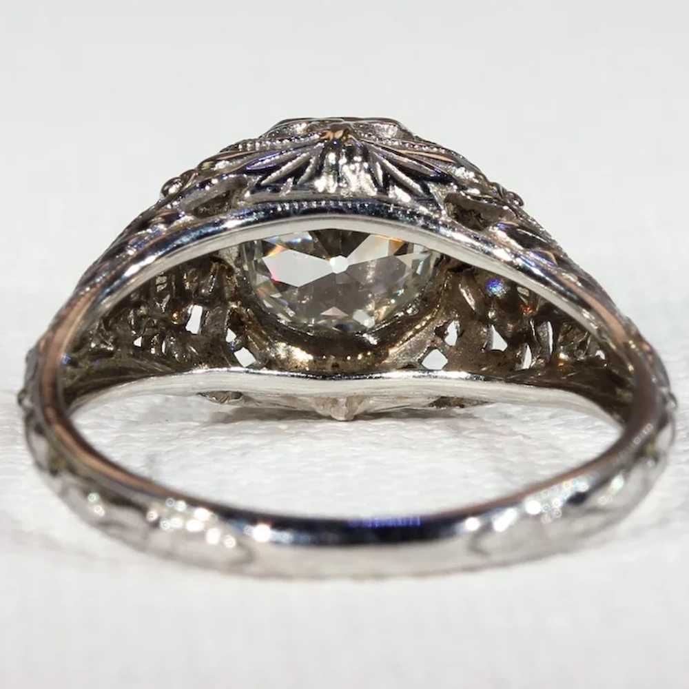 Vintage Art Deco Diamond Solitaire Ring 1.02ct - image 3