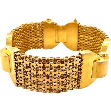 Retro 18K Yellow Gold Bracelet