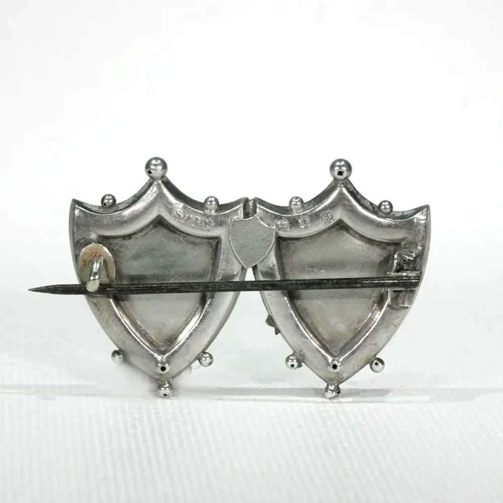 Antique Victorian Sweetheart Brooch Pin Mizpah Si… - image 3