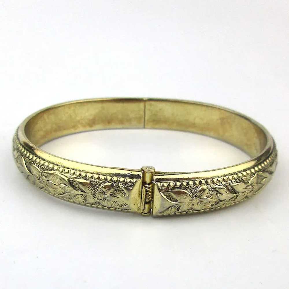 Whiting & Davis Ornate Hinge Bracelet a la Victor… - image 5