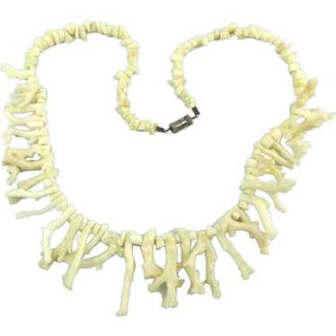 Genuine White Branch Coral Necklace