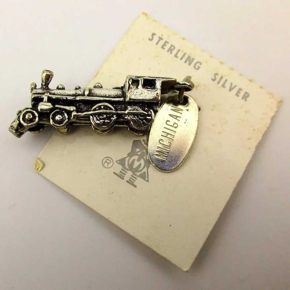 Maisel Sterling Silver Locomotive Train Charm on … - image 3