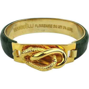 24K Gold Plated Genuine Snake Skin Belt