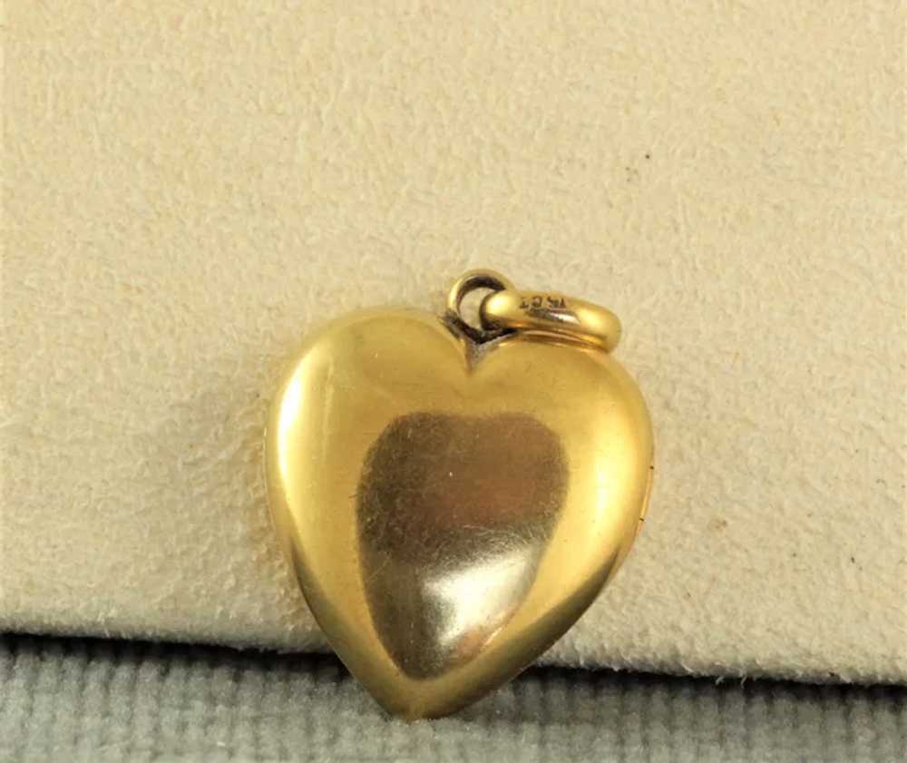 Late Victorian 15CT Heart Locket - image 5
