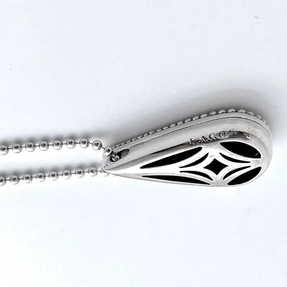 LAGOS Sterling Silver Teardrop Pendant - image 4