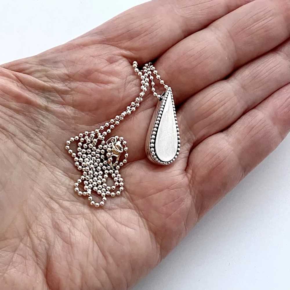 LAGOS Sterling Silver Teardrop Pendant - image 9